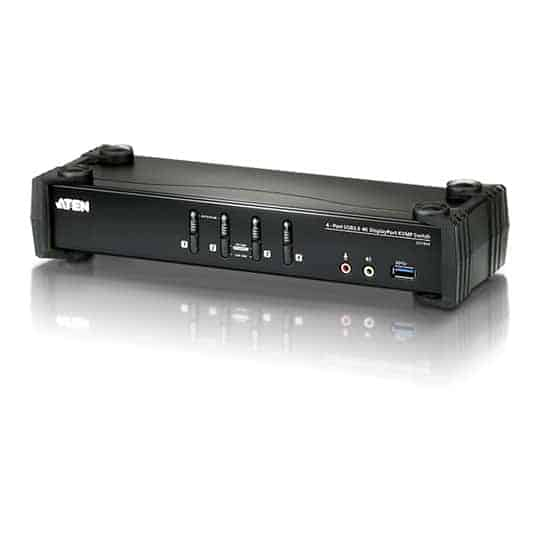 Aten 4-Port USB 3.1 4K DisplayPort KVMP™ Switch (Cables Included)